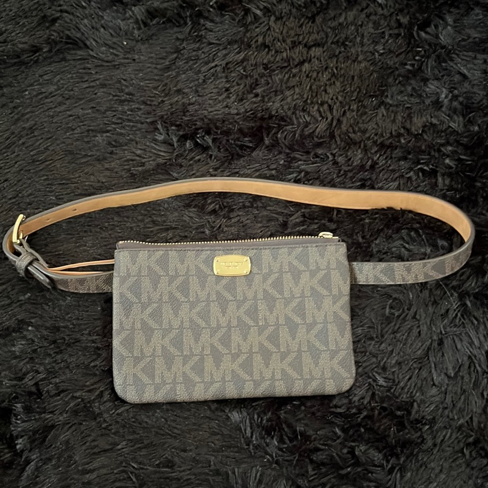 Michael Kors Monogram Canvas Waist Bag